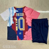 2025-26 MESSI #10 Special Edition Kids Soccer Jersey (右粉色)