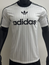 2025 AD Casual White Player Version Training shirts (三叶草)
