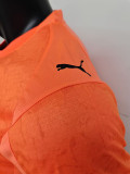 2025-26 Man City Orange Player Version Soccer Jersey