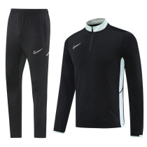2025-26 NK Black Half Pull Tracksuit #NB09 (半拉链)