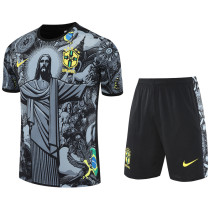 2025-26 Brazil Grey Training Short Suit