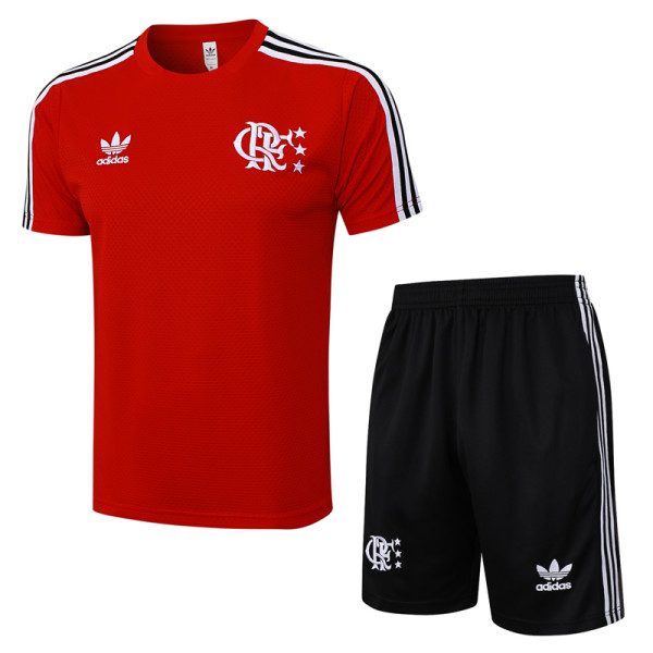 2025-26 Flamengo Red Training Short Suit #D2519