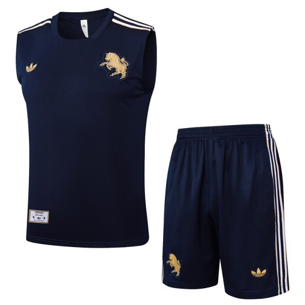 2025-26 JUV Royal blue Tank top and shorts suit #D2518