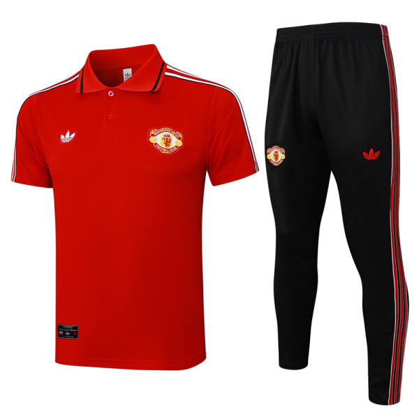 2025-26  Man Utd Red Polo Tracksuit #C2506