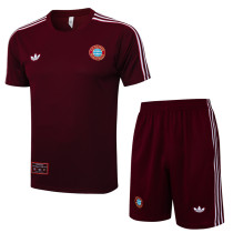 2025-26 Bayern Jujube red Training Short Suit #D2527