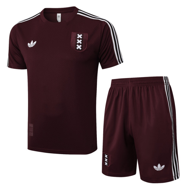 2025-26 Ajax Jujube red Training Short Suit #D2528