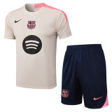2025-26 BAR Beige Training Short Suit #D2521