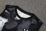 2025-26 Corinthians Black Tank top and shorts suit #D2523
