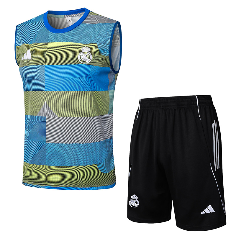 US$ 25.00 - 2025-26 RMA Blue Tank top and shorts suit #D2529 - www ...