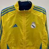 2025-26 RMA Yellow & Royal blue Double Sided Windbreaker (双面风衣)