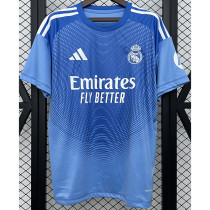 2025-26 RMA Blue GoalKeeper Fans Soccer Jersey