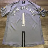 2007-2008 Man Utd Grey Goalkeeper Long Sleeve Retro Soccer Jersey (长袖)