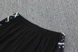 2025-26 CHE Black White Tank top and shorts suit