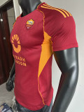 2025-26 Roma Home Player Version Soccer Jersey