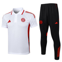 2025-26 Bayern White Polo Tracksuit #C2516