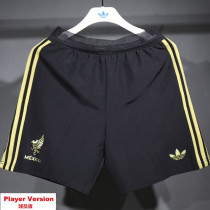 2025-26 Mexico Gold Cup Black Player Version Shorts Pants (High Quality)(球员短裤)