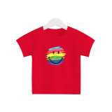 New Summer Cotton Short Sleeves Red #C01