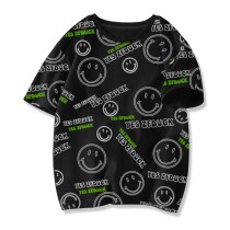 New Summer Boys' Cotton Short Sleeves Black #T001