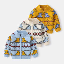 Autumn Boys' Sweater Cardigan Cartoon #A01