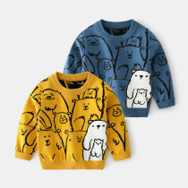 Autumn Boys' Sweater Cartoon #A03