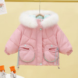 Kids cotton jacket thickening #006