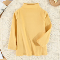 Children's casual long sleeved sweater Yellow #N1