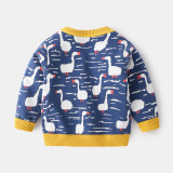 Autumn Boys' Sweater Cartoon #A08