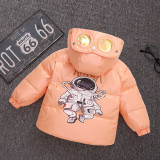 Kids cotton jacket thickening Pink #01