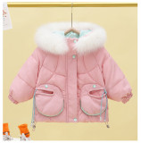 Kids cotton jacket thickening #010