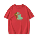 New Summer Boys' Cotton Short Sleeves Red #T04