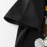 New Summer Cotton Short Sleeves Black #R01