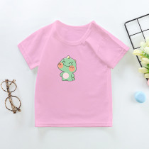 New Summer Cotton Short Sleeves Pink#CE01