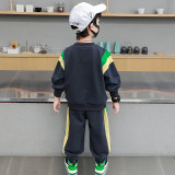New Boys' Black Autumn Set #A008