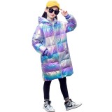 Children's Down jacket medium length #C003