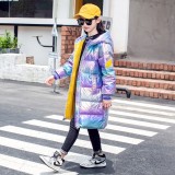 Children's Down jacket medium length #C003