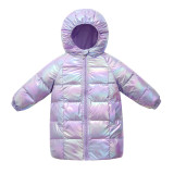 Children's Down jacket medium length #C006