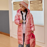 Children's Down jacket medium length #C002