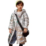 Children's Down jacket medium length #C002