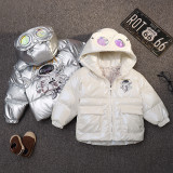 Kids cotton jacket thickening White #02