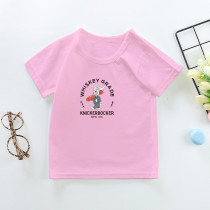 New Summer Cotton Short Sleeves Pink # T002