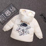 Kids cotton jacket thickening White #02