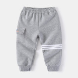 Boys' Grey Autumn Pants #C013