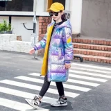 Children's Down jacket medium length #C003