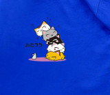 New Summer Cotton Short Sleeves Blue #CE01