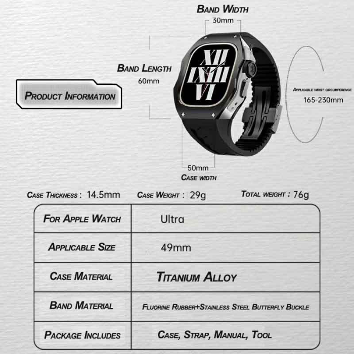 Titanium Apple Watch Ultra Case