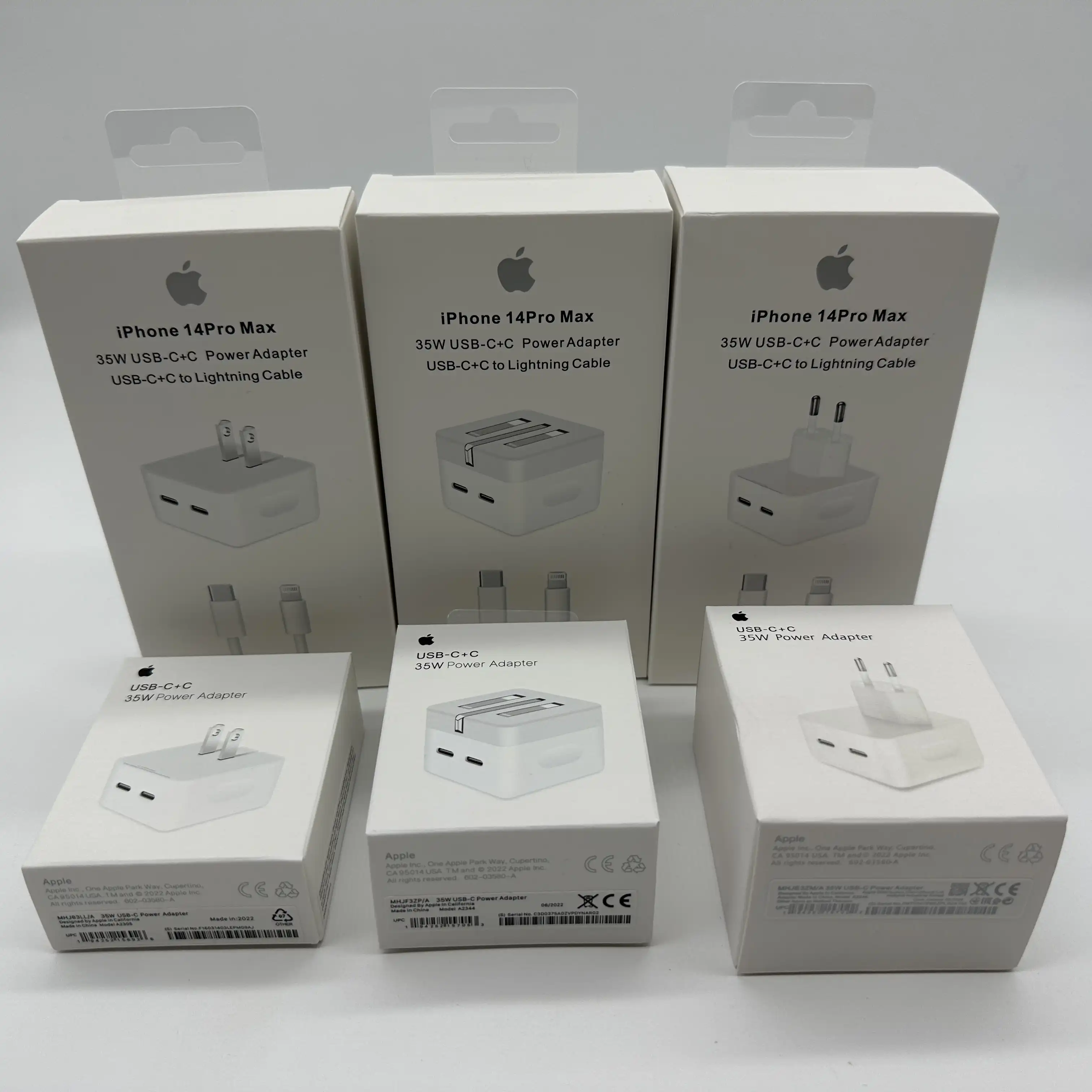 Adaptador de corriente compacto USB-C doble de 35 W Apple