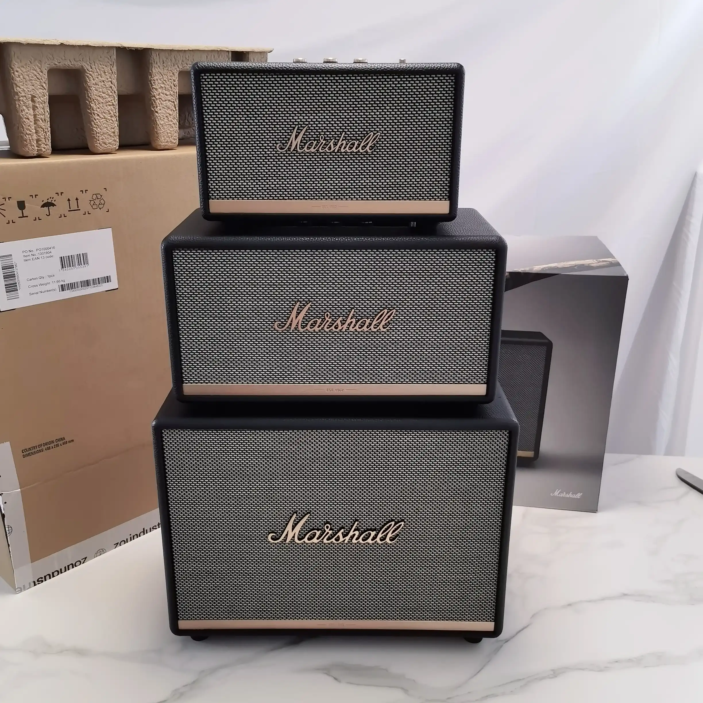 Acton II, Stanmore II, Woburn II : Marshall renouvelle ses enceintes  Bluetooth - CNET France