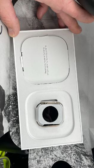 Apple Watch Ultra Cellular 49mm Titanium Case White Ocean Band смарт часы