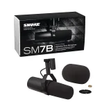 Shure SM7B Vocal Microphone with Cloud Microphones Cloudlifter CL-1 Mic Activator