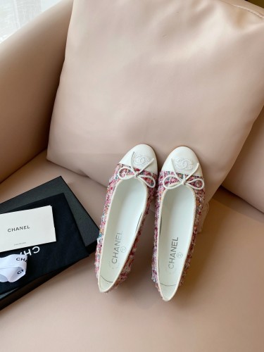 Chanel Ballerinas Fabric & Grosgrain 19